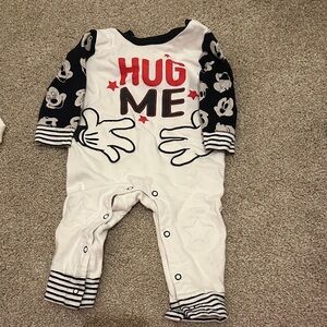 Disney Baby 'Hug Me' Footie - Black, White, and Red
